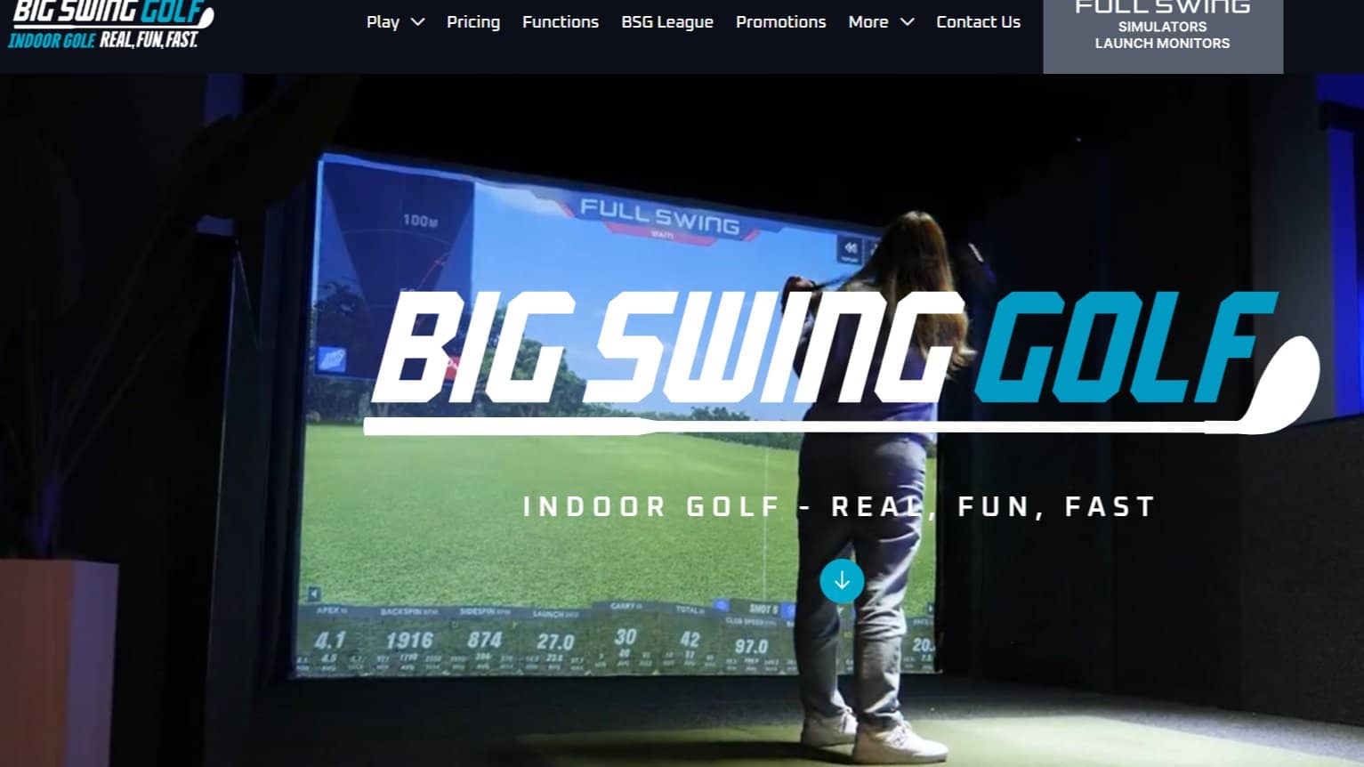 INDOOR GOLF COURSE MEETUP. BIG SWING GOLF