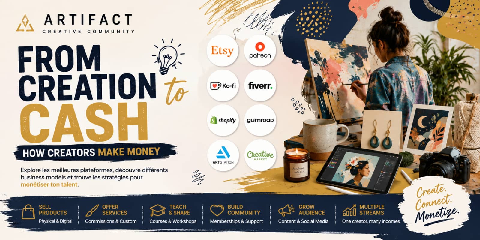 Entrepreneur : From Creation to Cash - Comment les créateurs make money $