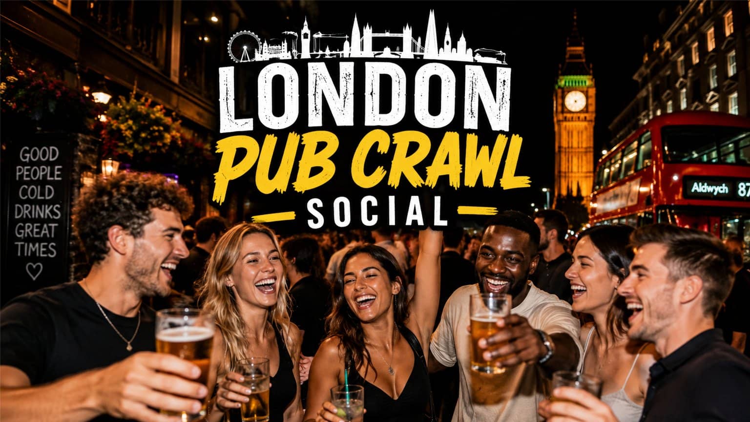 ★Central London Pub Crawl: Drink, Dance & Mingle (20s–30s)★