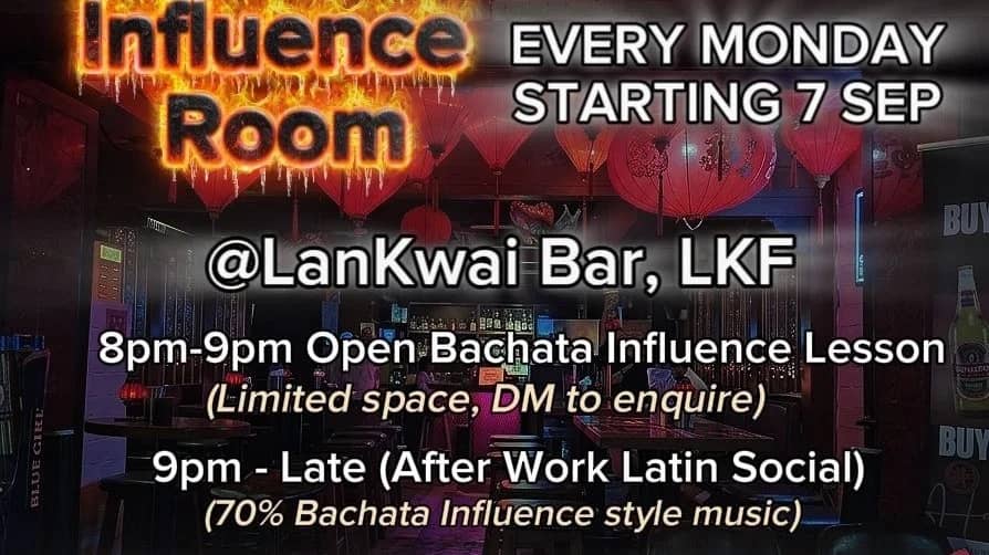 The Influence Room - Bachata Influence Networking/After Work Social Dance Event