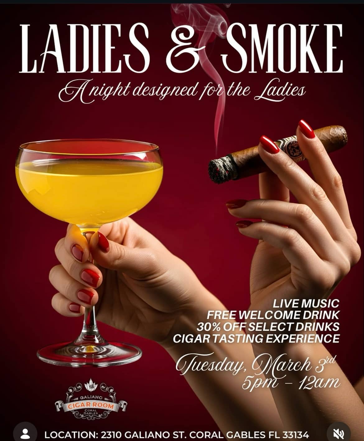 Ladies Night at Cigar Lounge