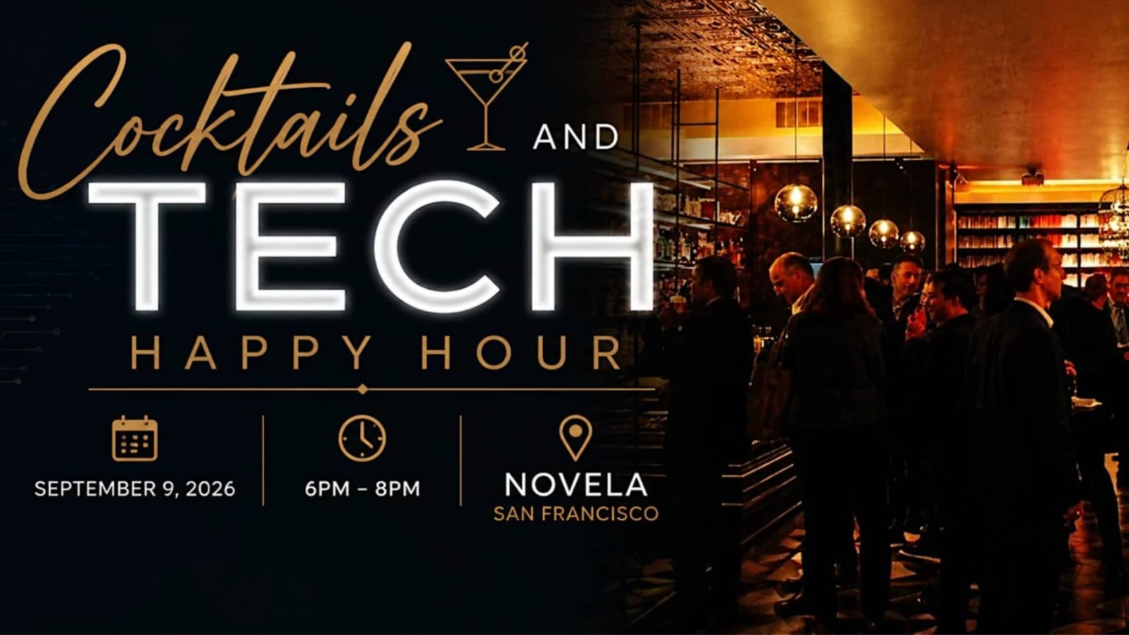 Cocktails and Tech Happy Hour at Novela San Francisco | September 9, 2026