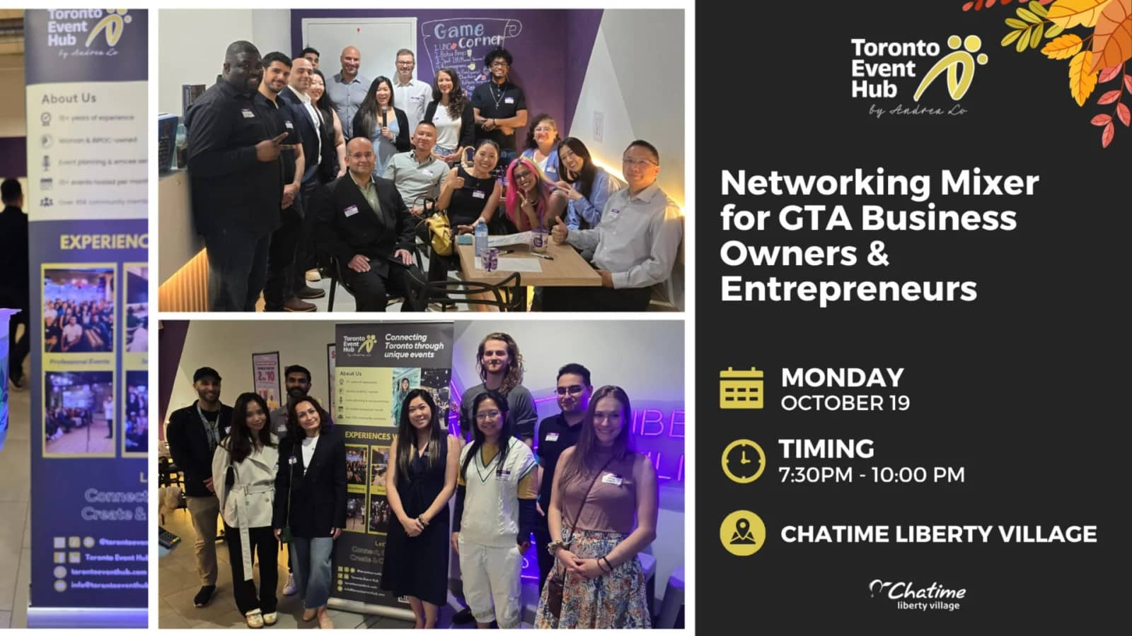 🤝 October Networking Mixer for GTA Business Owners & Entrepreneurs