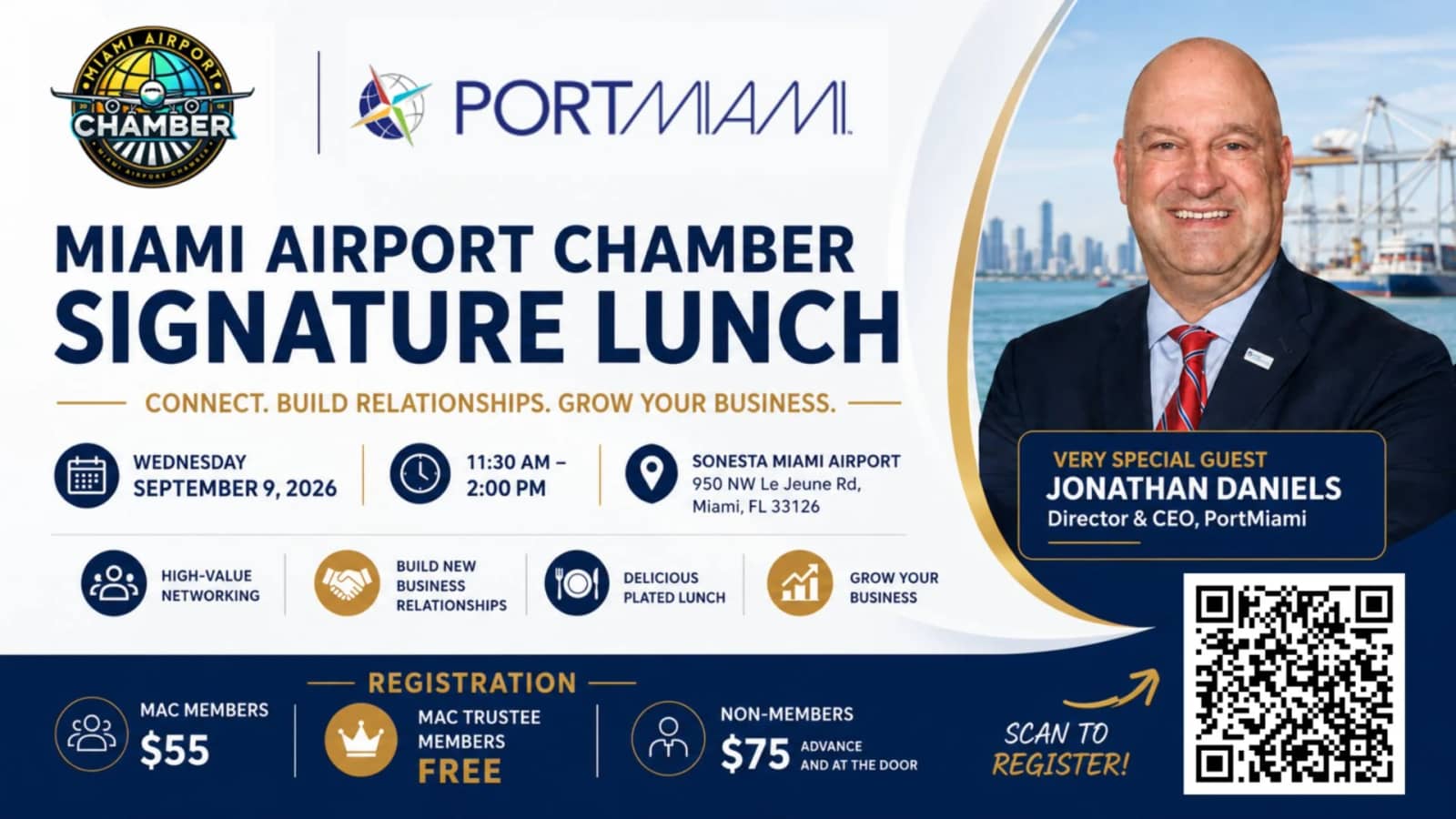 Miami Airport Chamber Signature Lunch with PortMiami CEO Jonathan Daniels