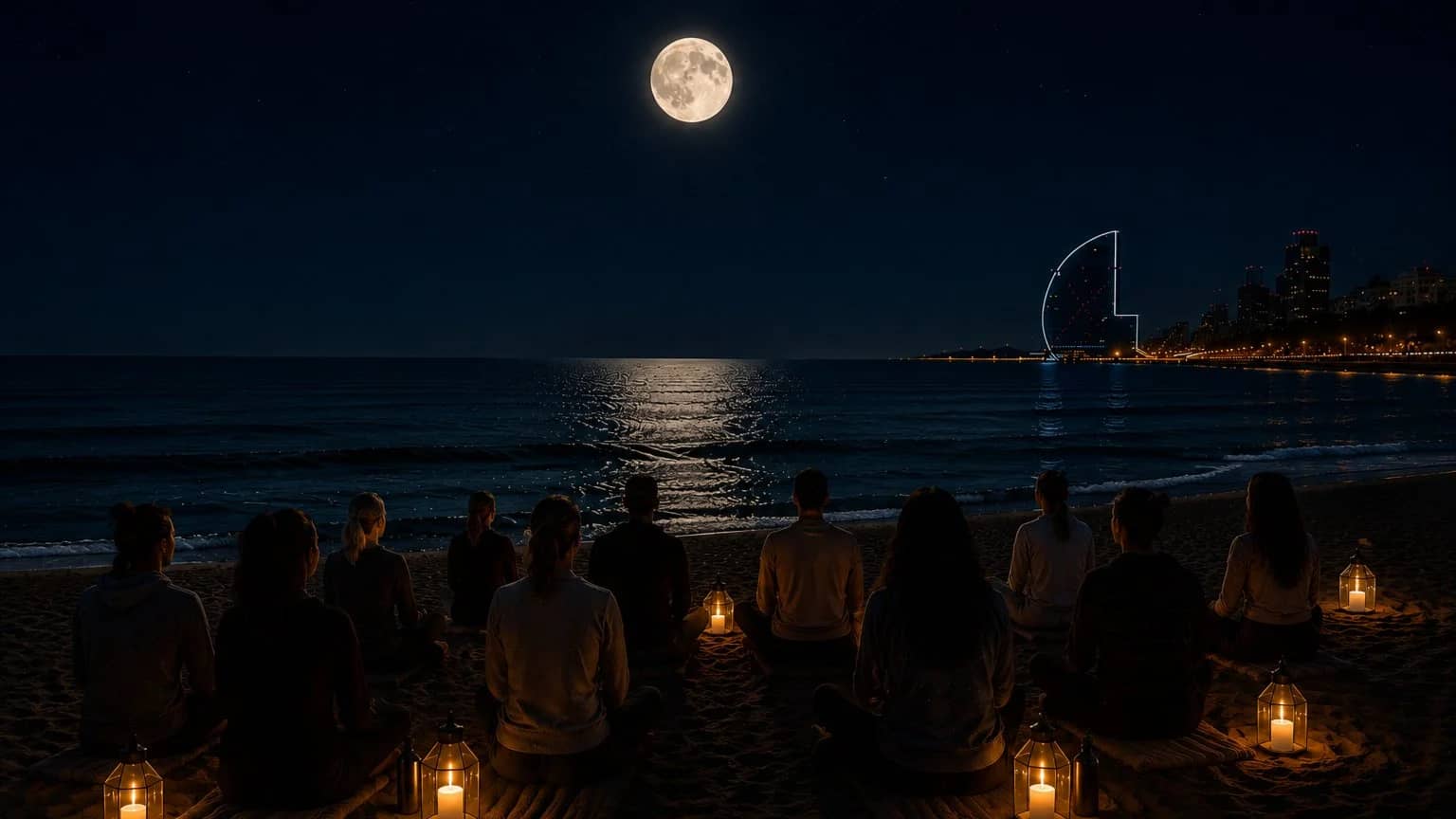 🌕 Meet Me Under the Moon | A monthly full moon meditation by the sea
