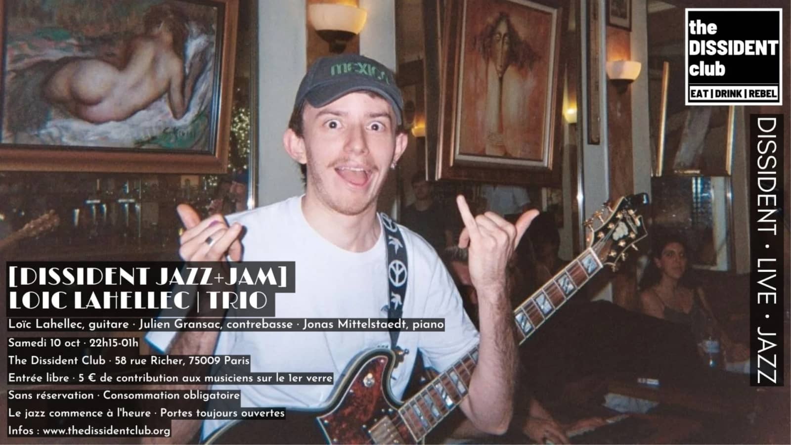 [DISSIDENT JAZZ+JAM] Loic Lahellec | Trio