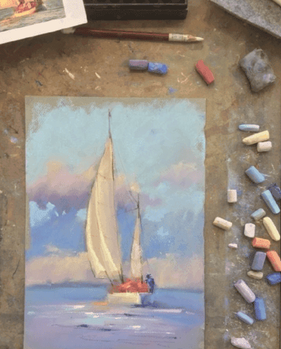 Oil Pastels & Bubbles Workshop 22.08