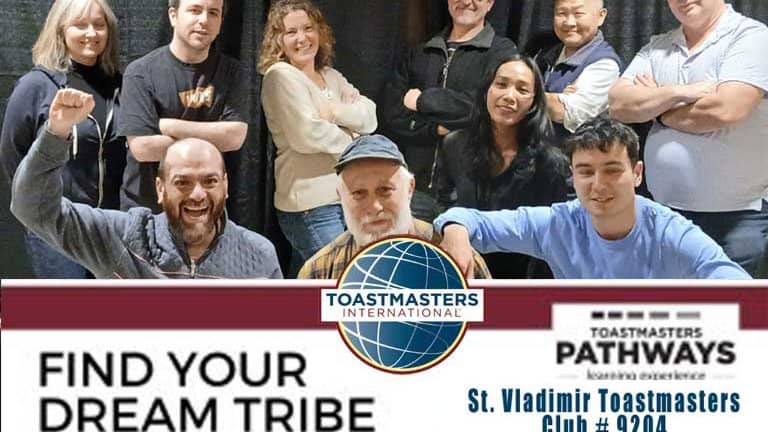 St.Vladimir Toastmasters Overcome Fear of Public Speaking (In Person & Online)