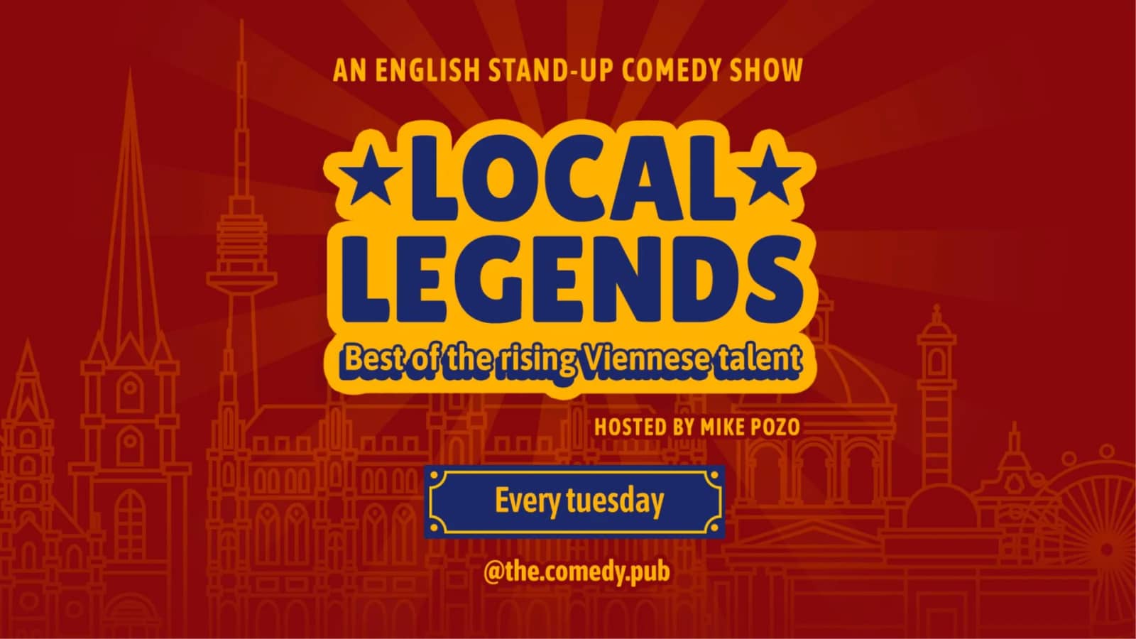 English Stand Up Comedy Showcase "Local Legends" @The.Comedy.Pub