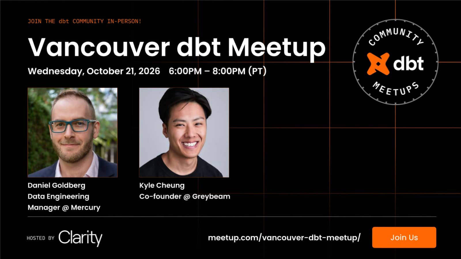 Vancouver dbt Meetup, Oct 2026