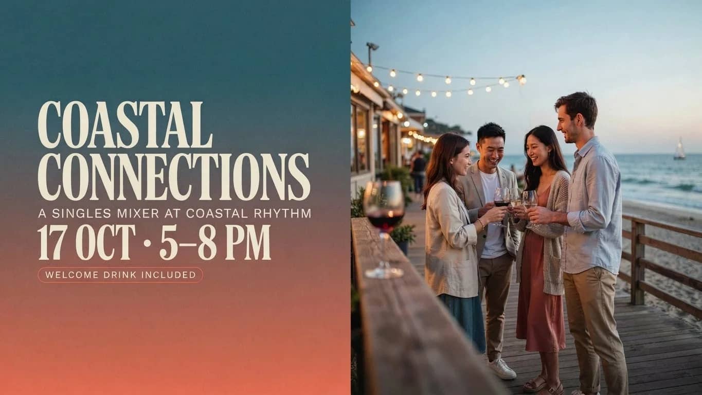 Coastal Connections: Singles Mixer @ Coastal Rhythm *Welcome Drink*