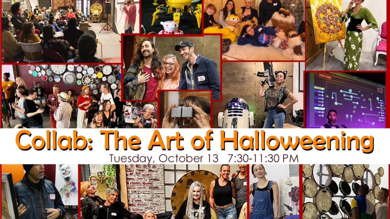 Collab for OCTOBER - LA's Best monthly Art Salon & Creative Networking Party!
