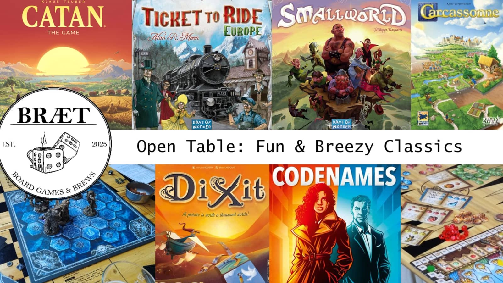 BRÆT Open Table & Game Testing