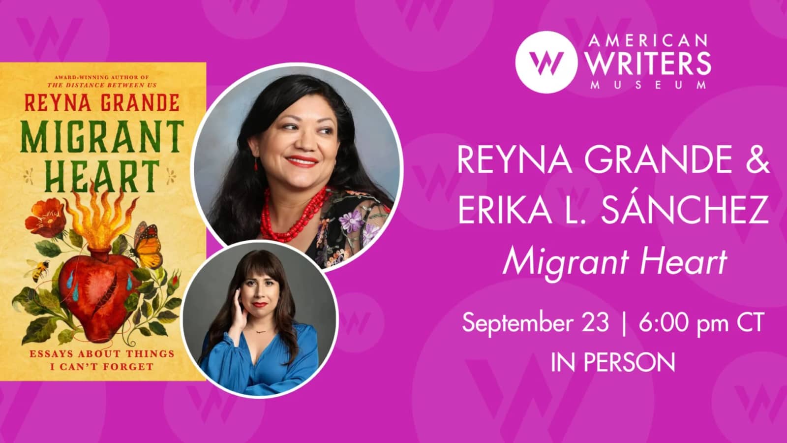 Author Talk: “Migrant Heart” by Reyna Grande (IN PERSON)