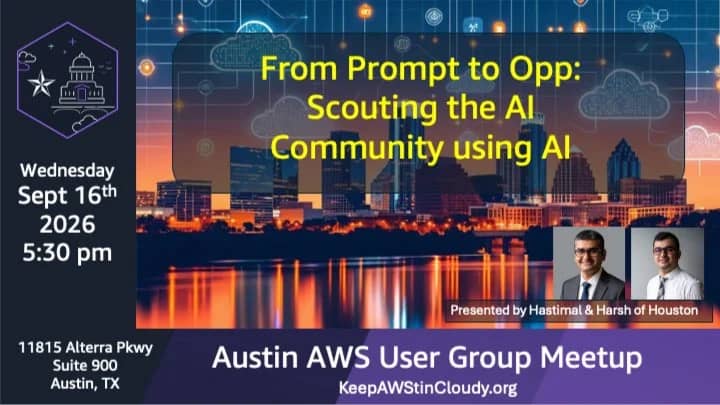 Austin AWS User Meetup Sept 2026