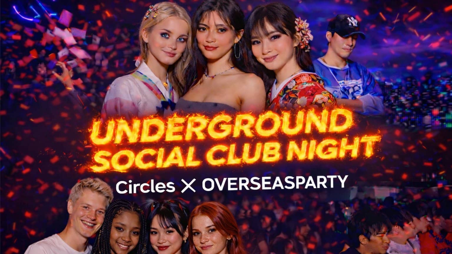 🔥 Circles × 🌏 OVERSEAS PARTY — Underground Social Club Experience 😝