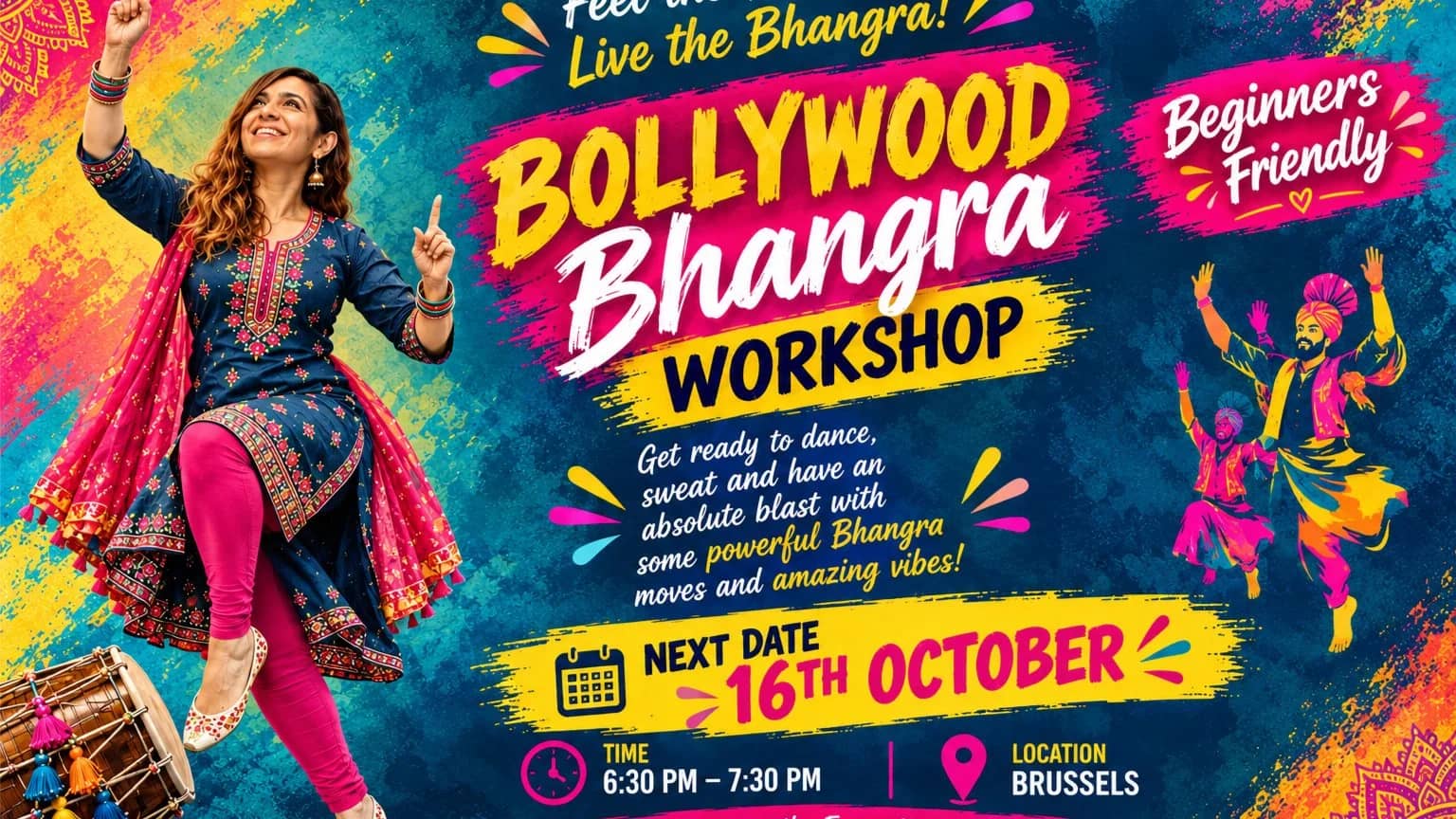 Experience the Power of Indian Dance (Bolly/Bhangra) Workshop in Brussels