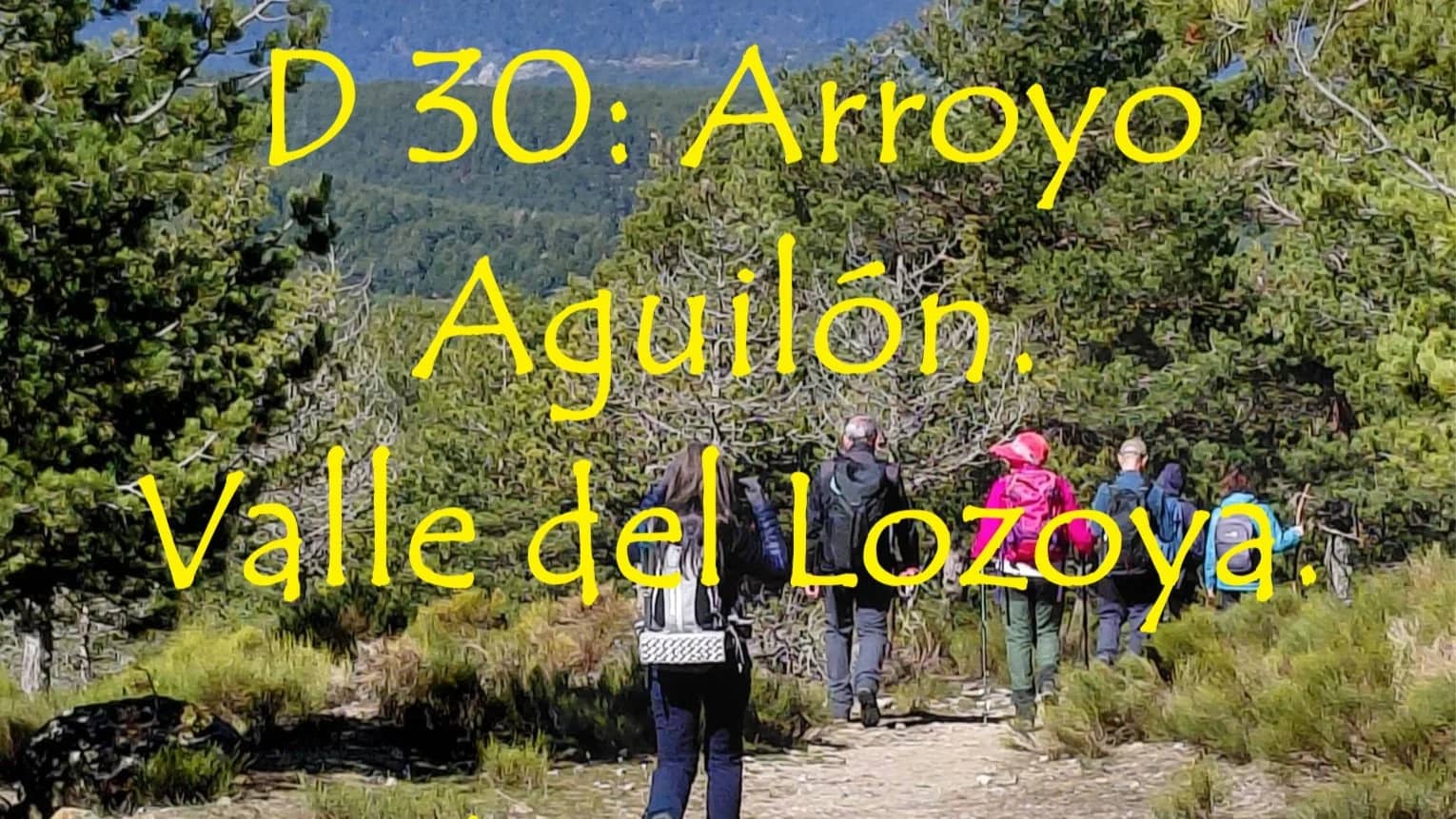 D 30: Alto Arroyo Aguilón, Valle del Lozoya. Nivel Medio Básico.