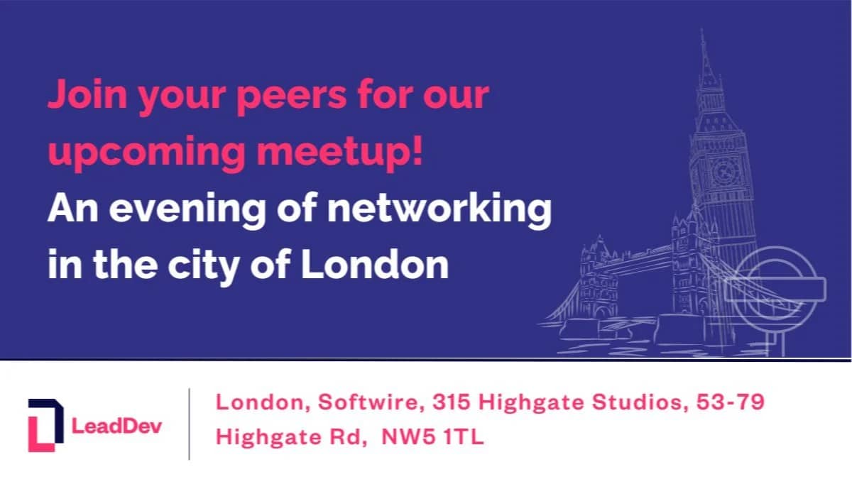 LeadDev London Meetup - 10th September 2026