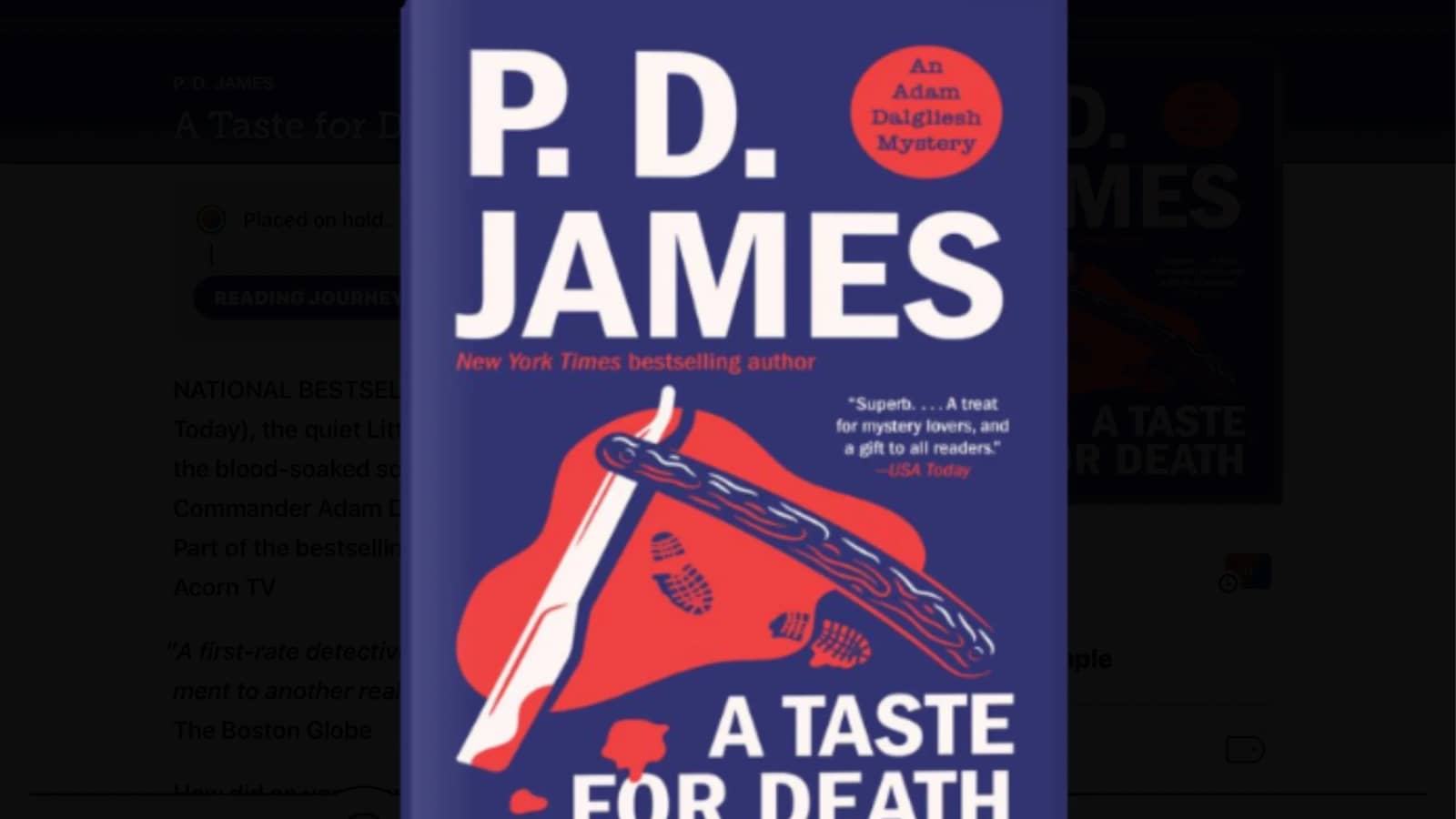 A Taste for Death by P.D.James