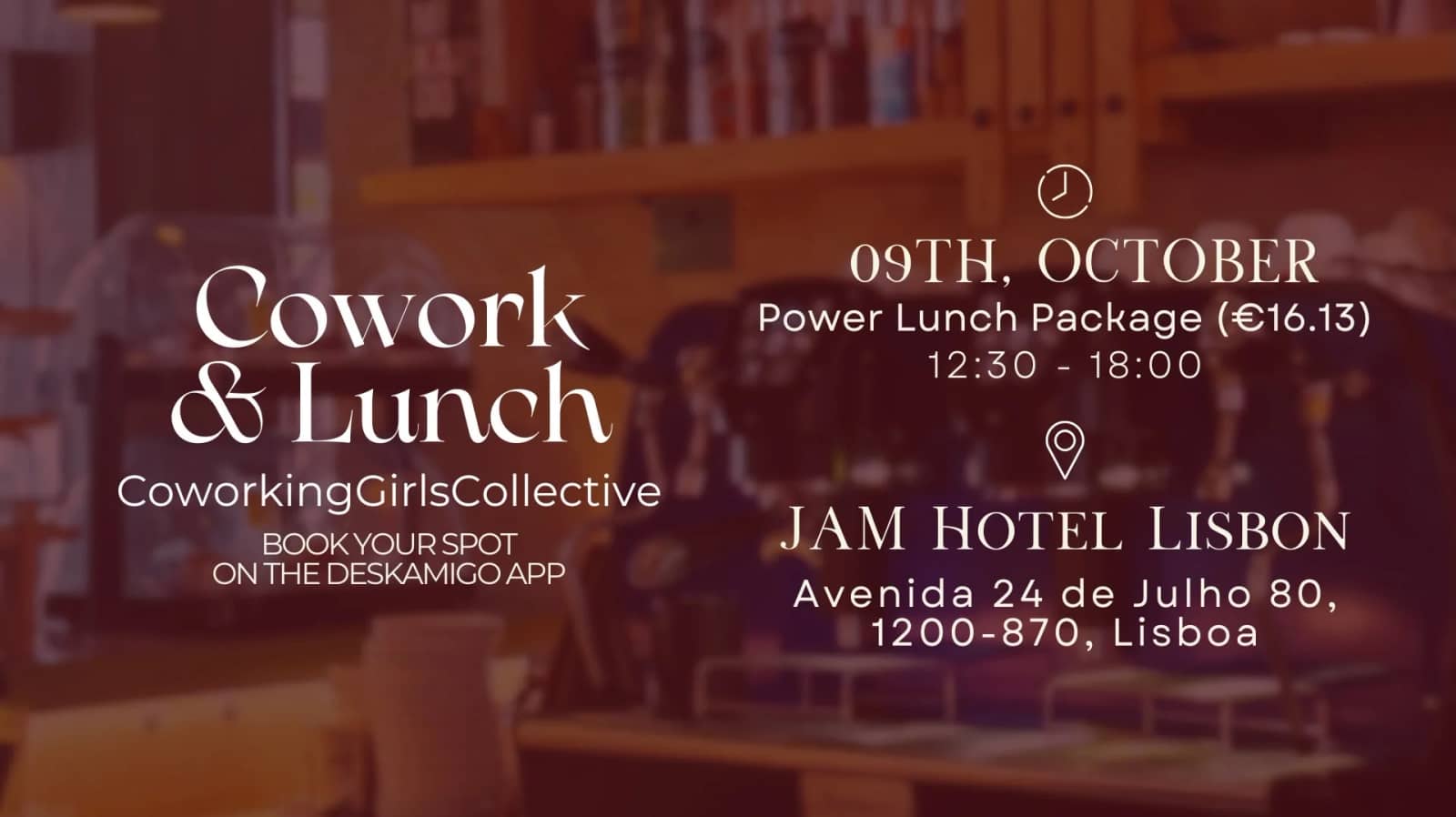 Cowork & lunch @ JAM Lisbon ✨