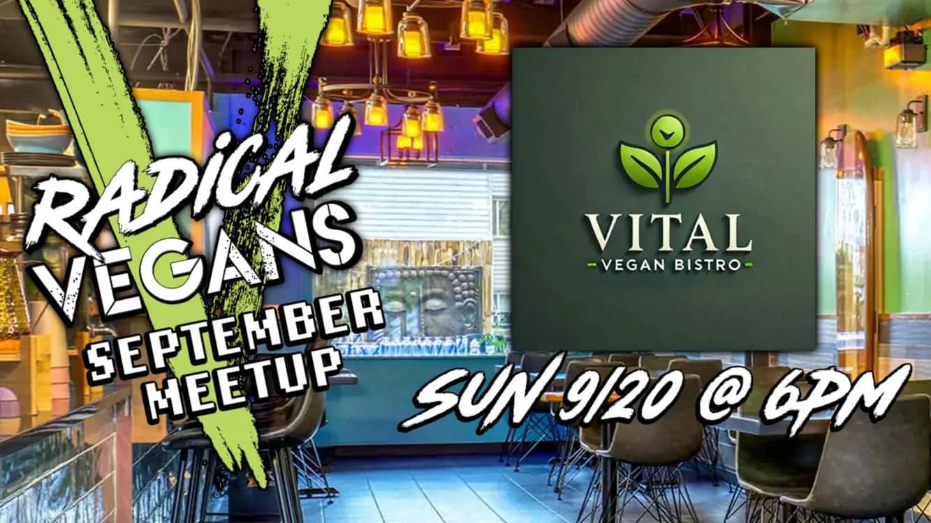 Radical Vegans - September Meetup at Vital Creations Vegan Bistro
