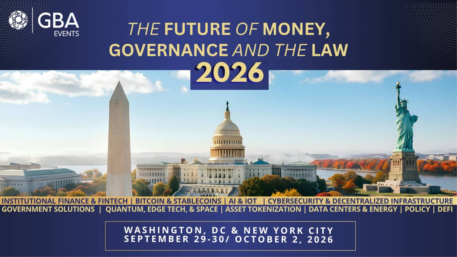 The Future of Money, Governance, and the Law 2026 - Washington D.C.