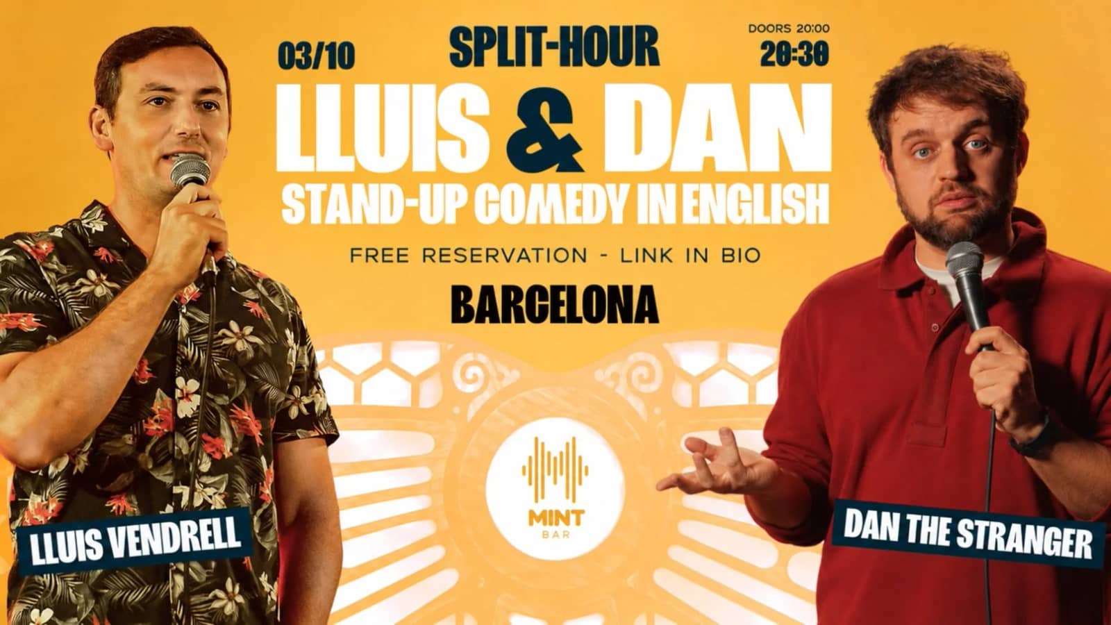 🎤LLUIS & DAN • Stand-up Comedy in English (FREE RESERVATION)