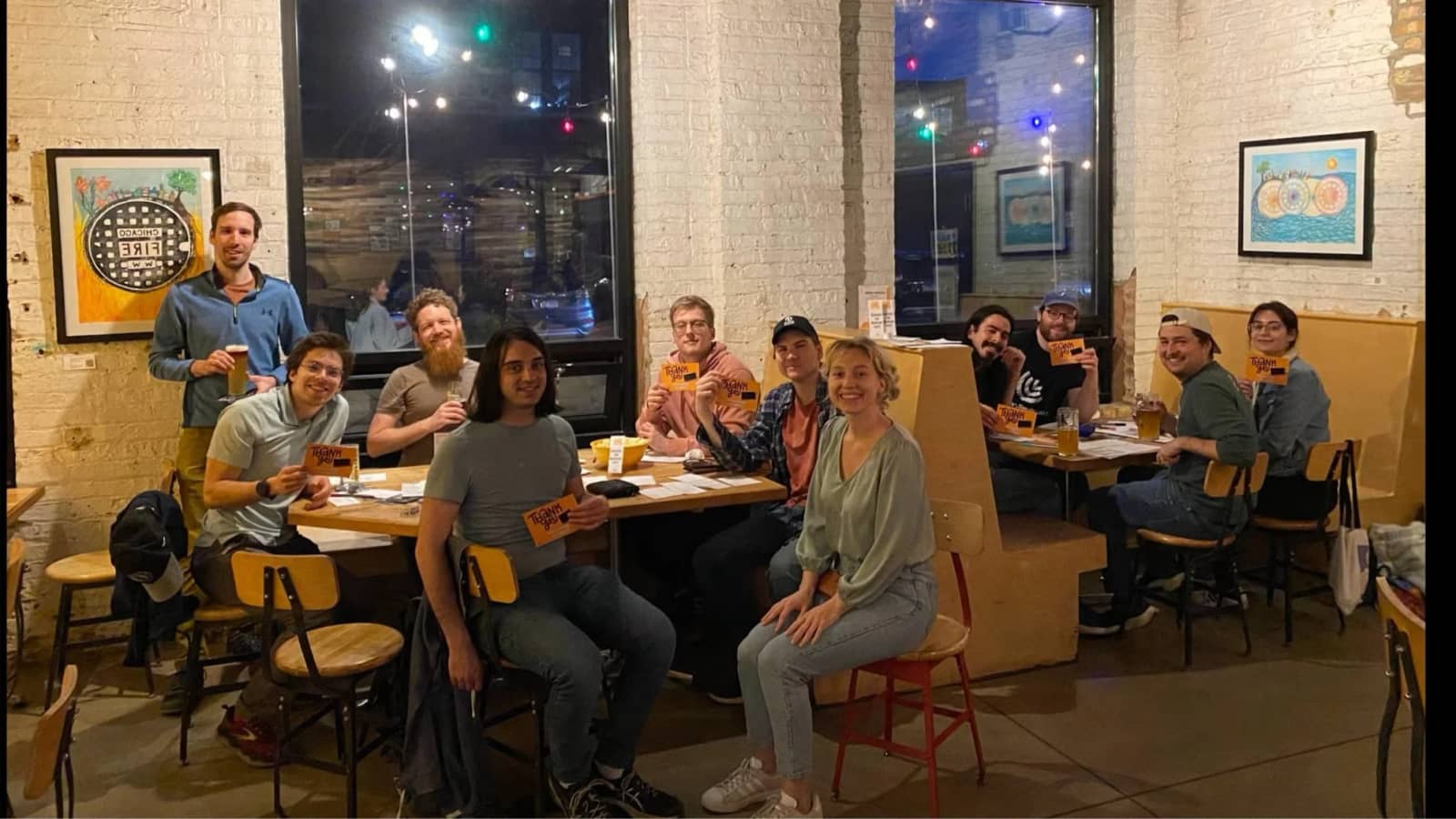 Writing Postcards to Environmental Voters (in a brewery)