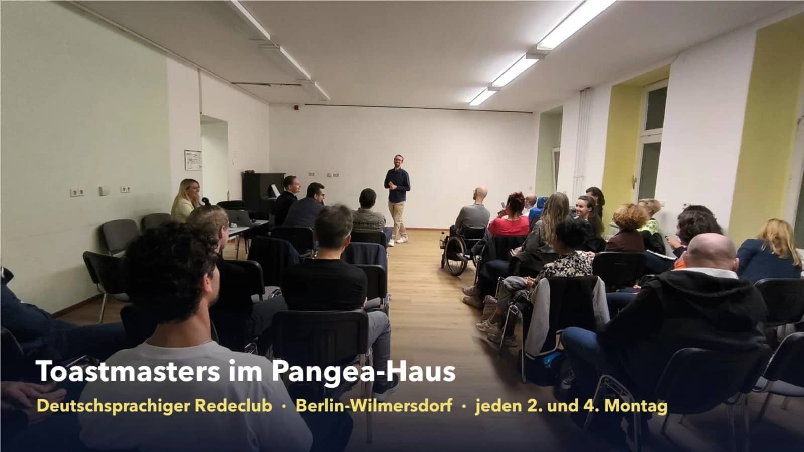 Redeabend: frei sprechen lernen · Toastmasters im Pangea-Haus