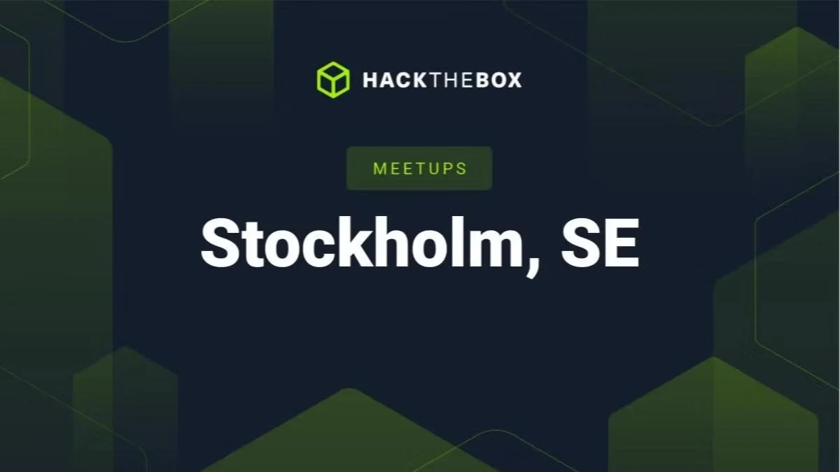 0x14 Hack The Box Meetup: Stockholm