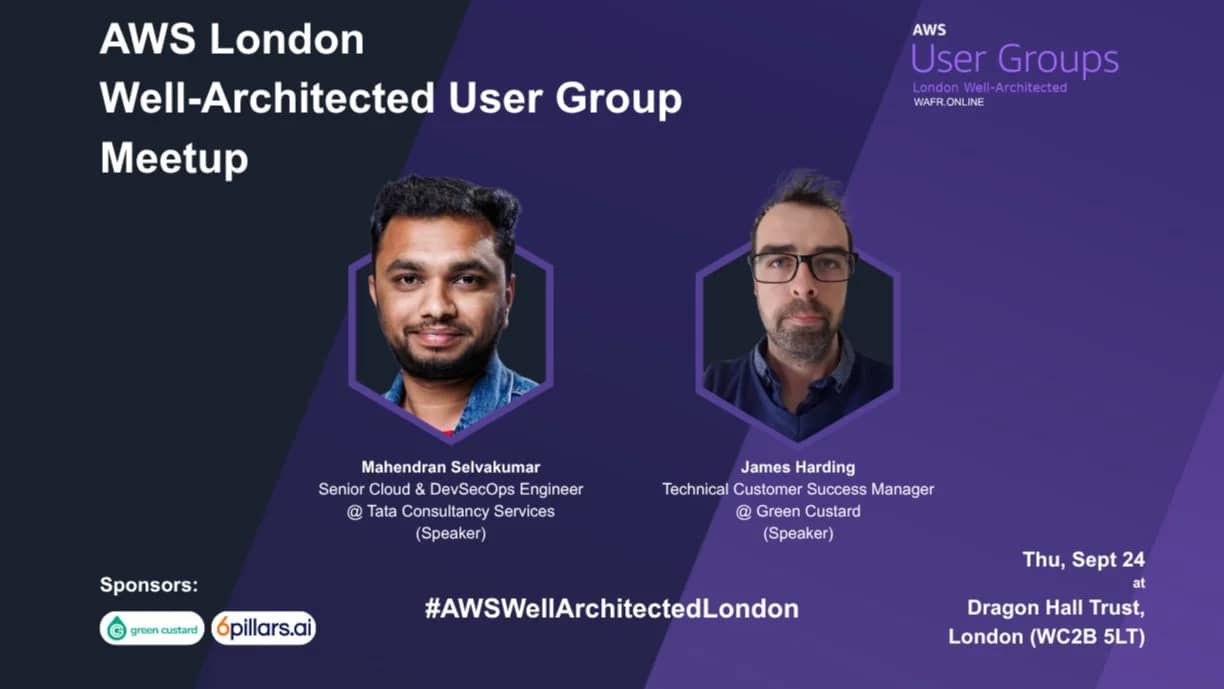 AWS London Well-Architected User Group September Meetup!