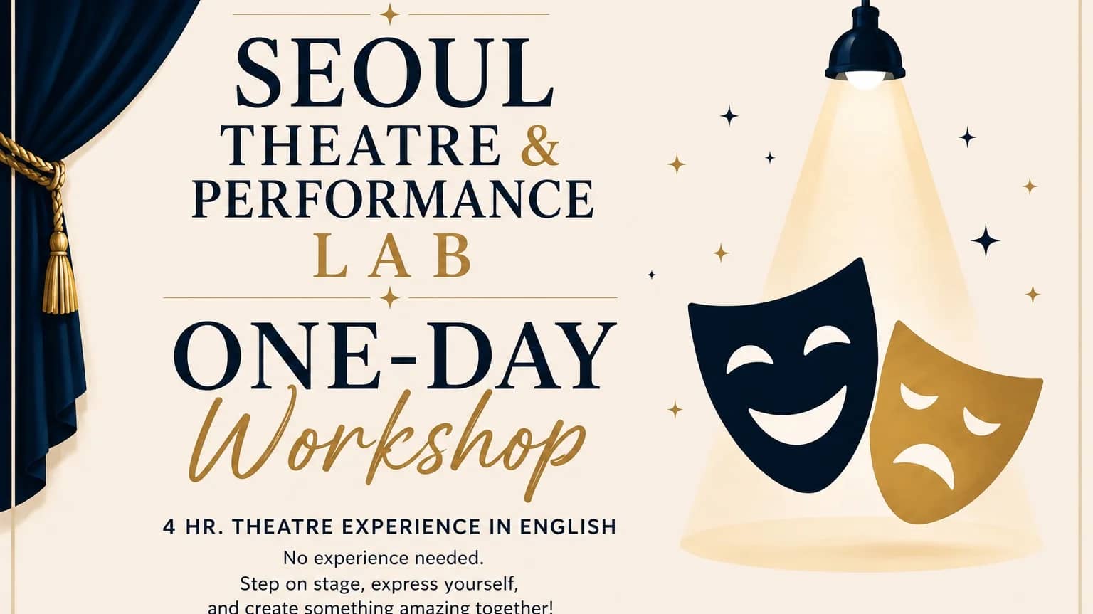 🎭 English Theatre One-Day Workshop | Act, Create & Perform