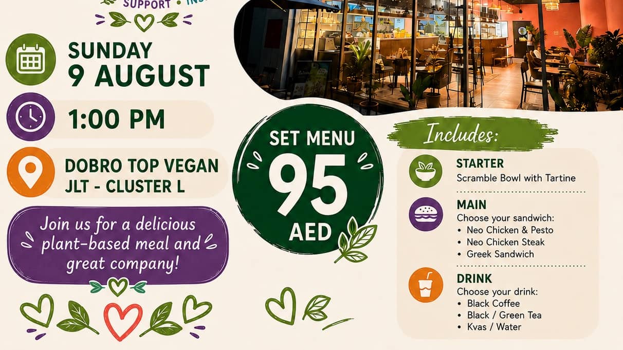 Community Lunch Meetup at Dobro Top Vegan