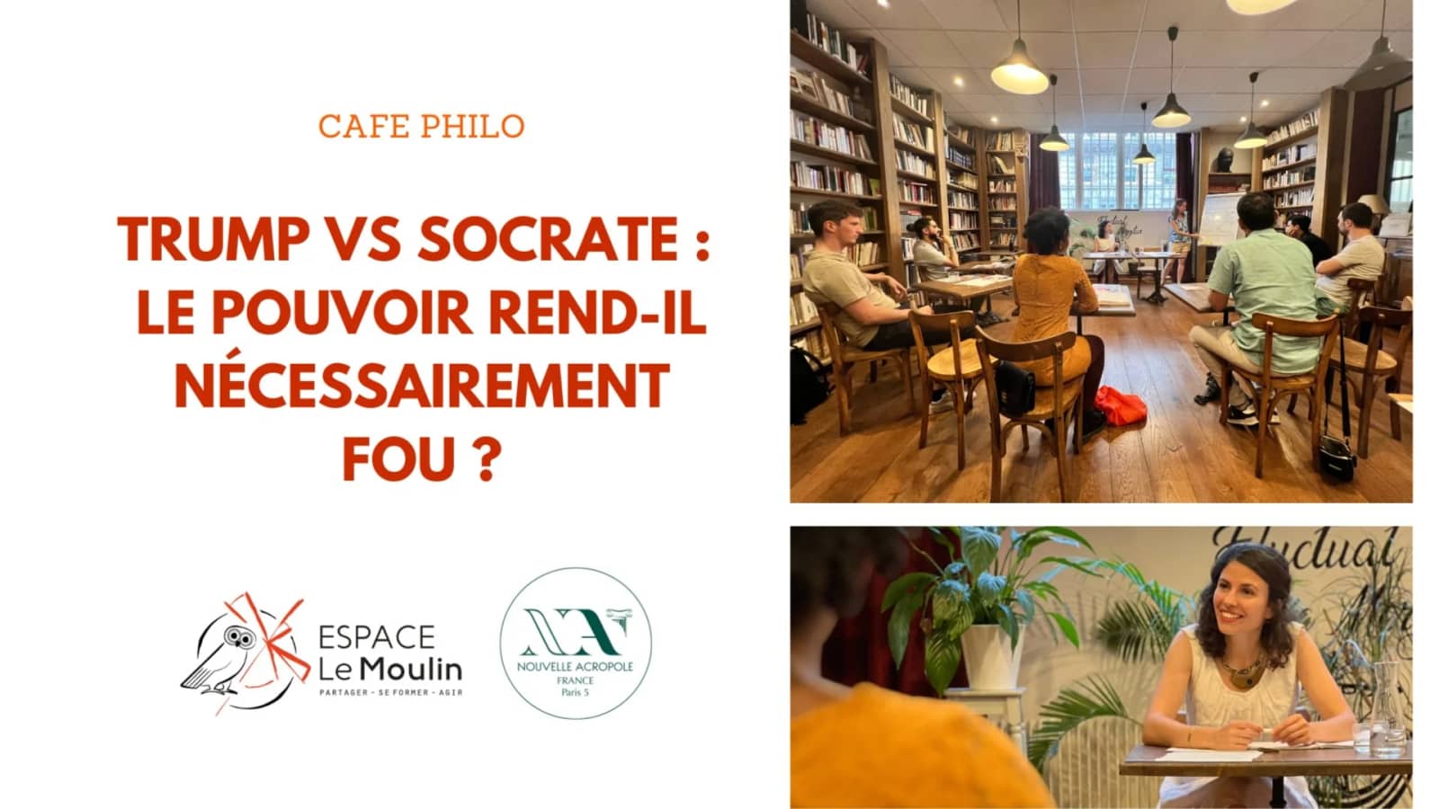 Café philo : Trump vs Socrate : Le pouvoir rend-il nécessairement fou ?