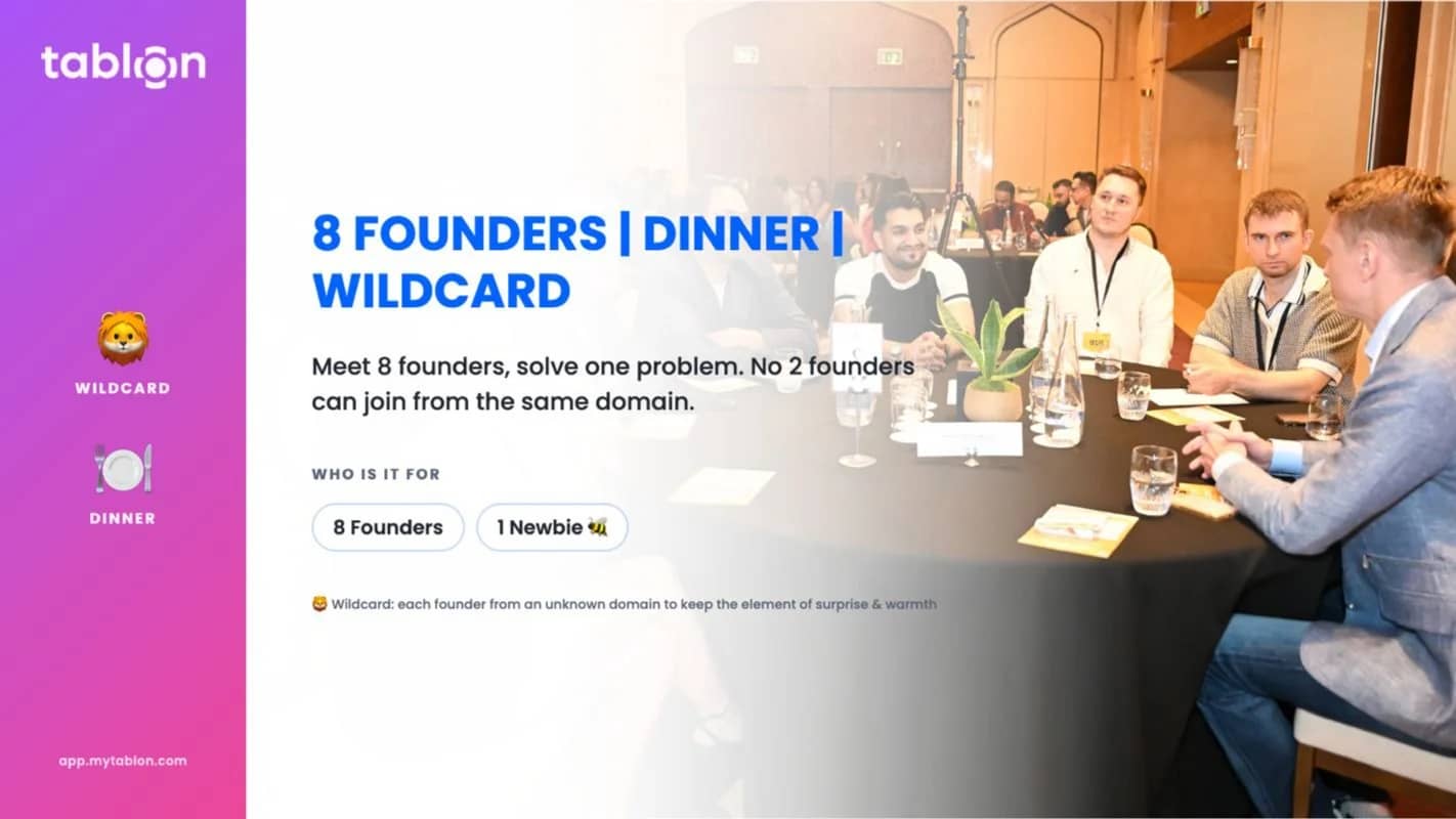 8 Founders | Dinner | Wildcard