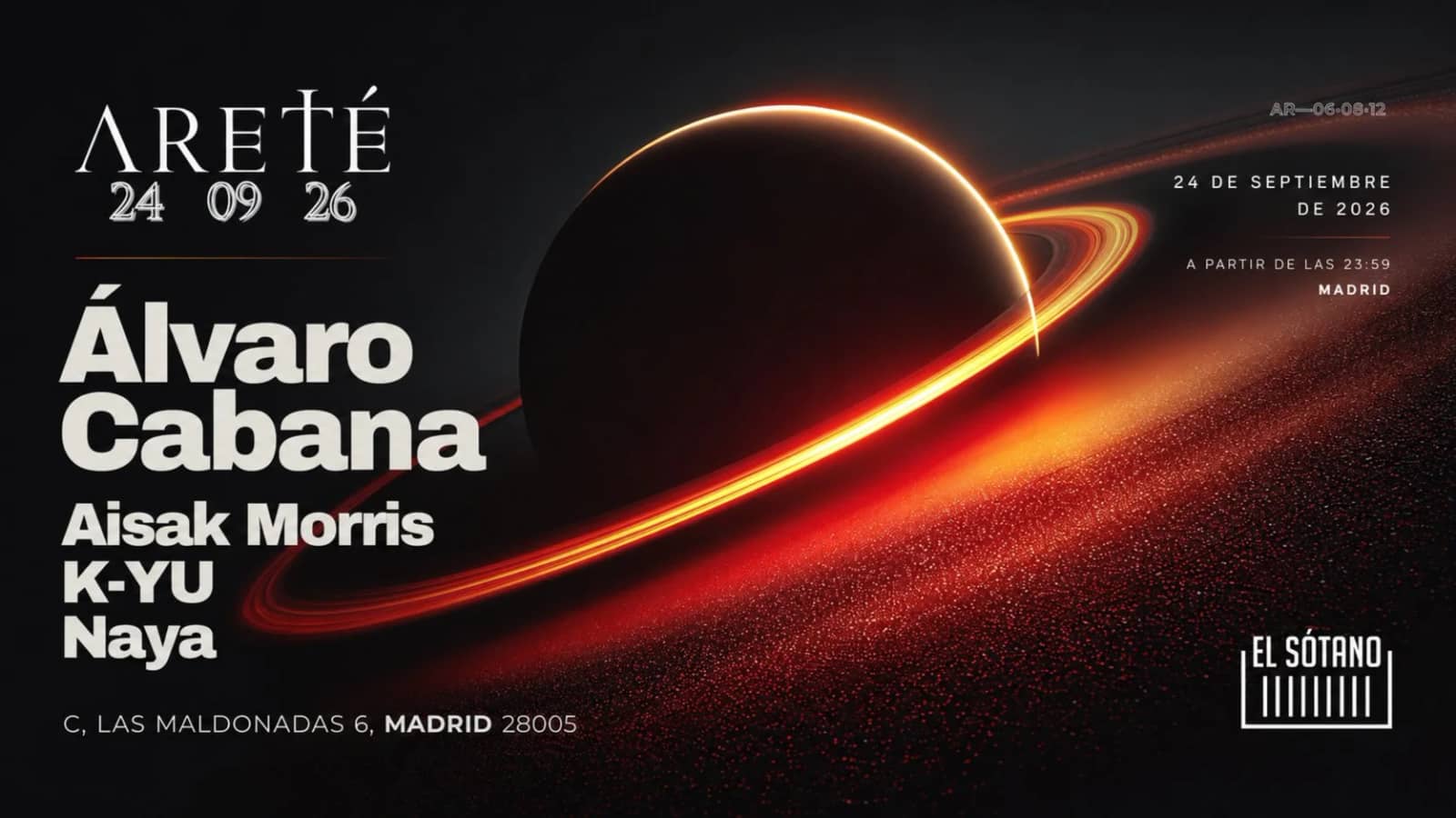 ARETÉ Chapter IV — Álvaro Cabana @ El Sótano