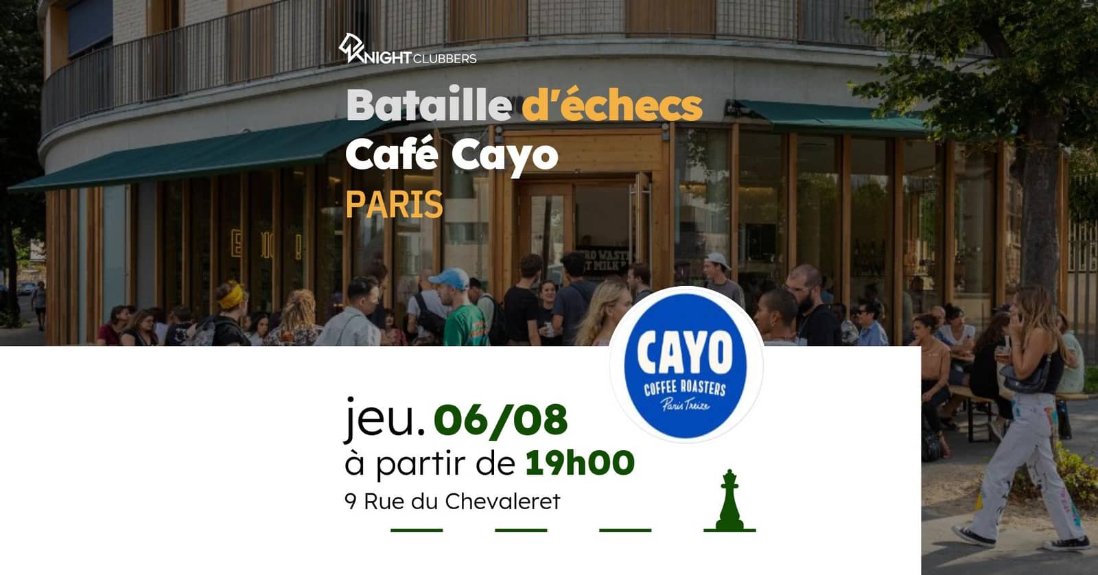 Rencontre d'échecs - Paris - Café Cayo