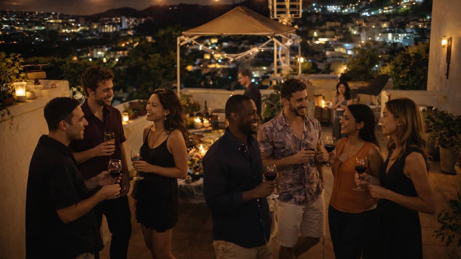 Mediterranean Party - The White Villa - Food and drink bufet & amazing people