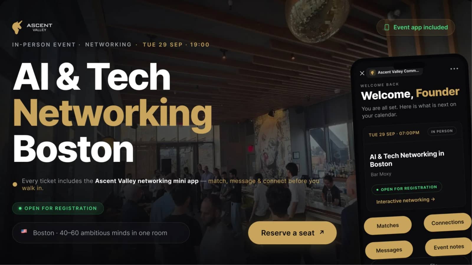 AI & Tech Networking Event in Boston by Ascent Valley