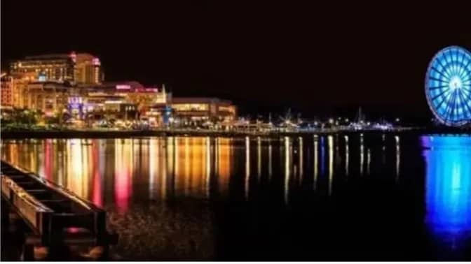 Jones Point to National Harbor, Christmas Tree, Food & Fireworks (Rating: C Fun)