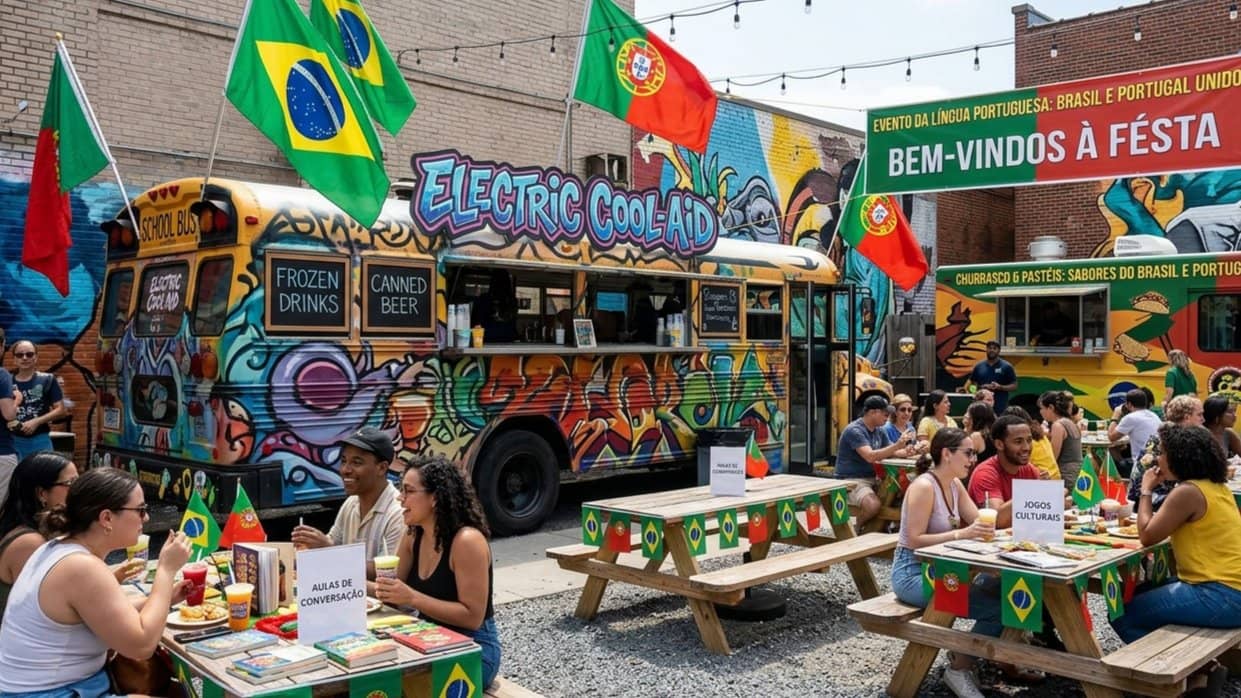 Portuguese Conversation at Electric Cool-Aid