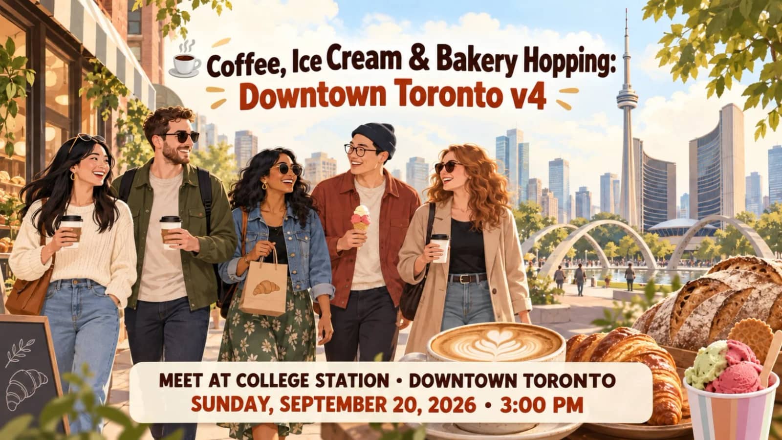 ☕ Coffee, Ice Cream & Bakery Hopping: Downtown Toronto v4