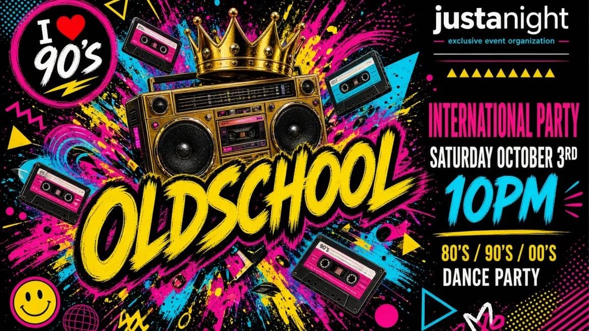 INTERNATIONAL OLDSCHOOL PARTY - MADAME MOUSTACHE | 80's 90's 2000's