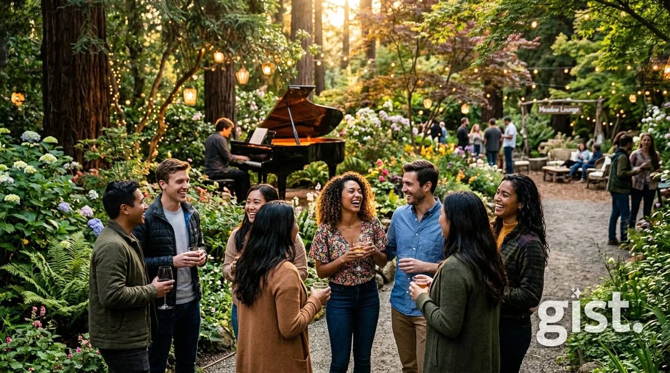 Garden Piano Walk At Golden Gate Park