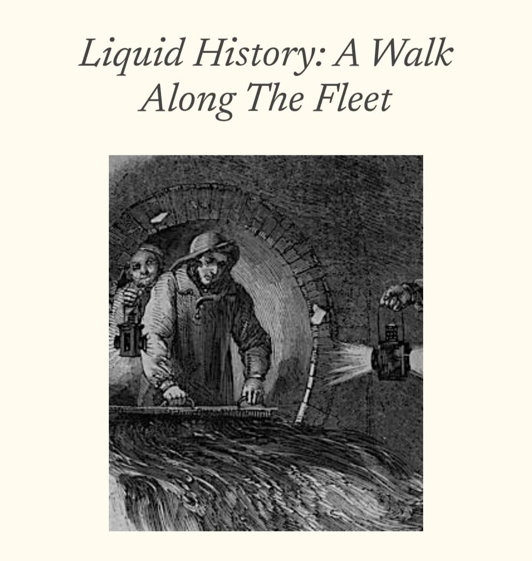 L is for Liquid History - A guided history walk along the River Fleet