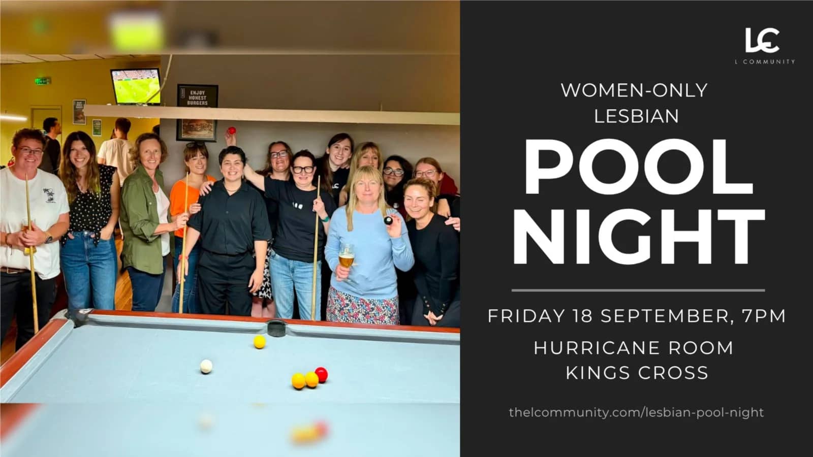 Female-Only Lesbian Pool Night – Relaxed & Social (Limited Tickets)