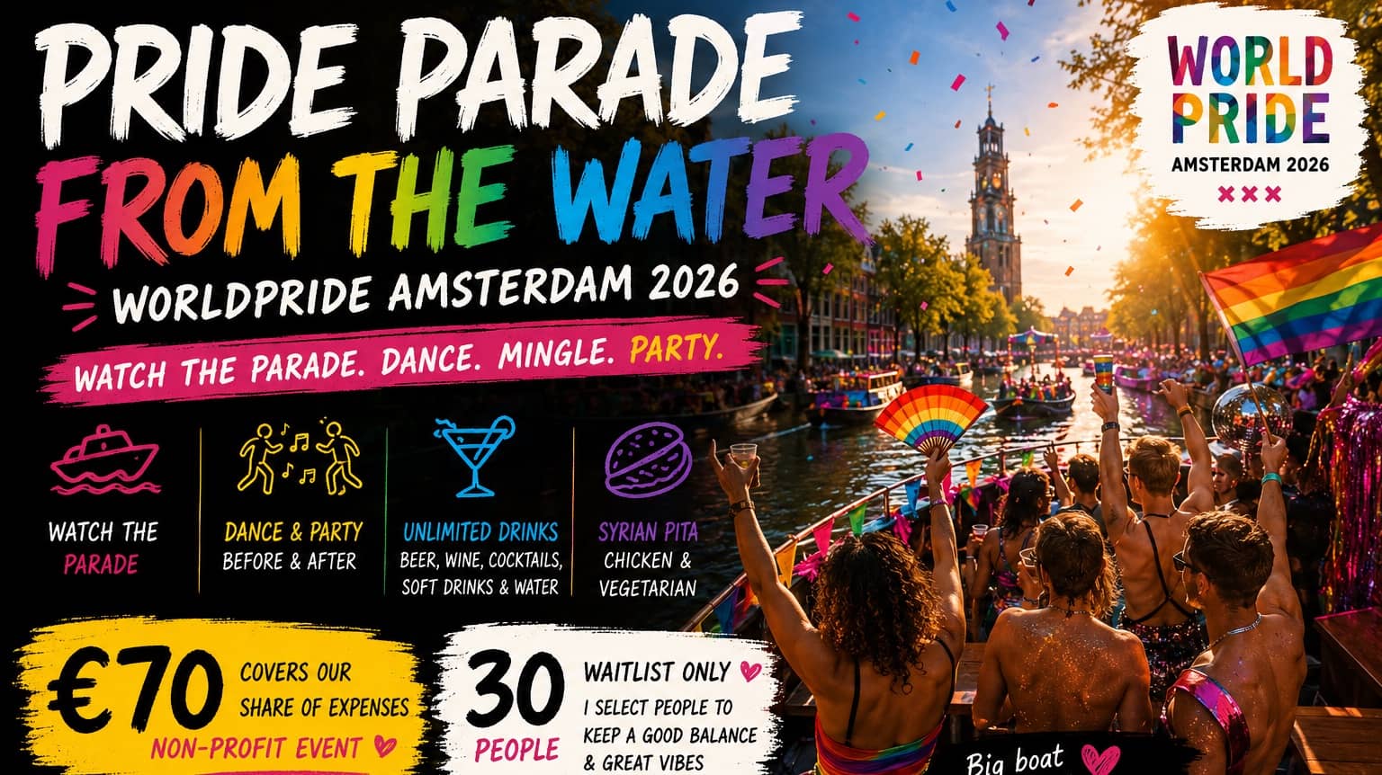 Pride Parade From the Water 🚤🏳️‍🌈