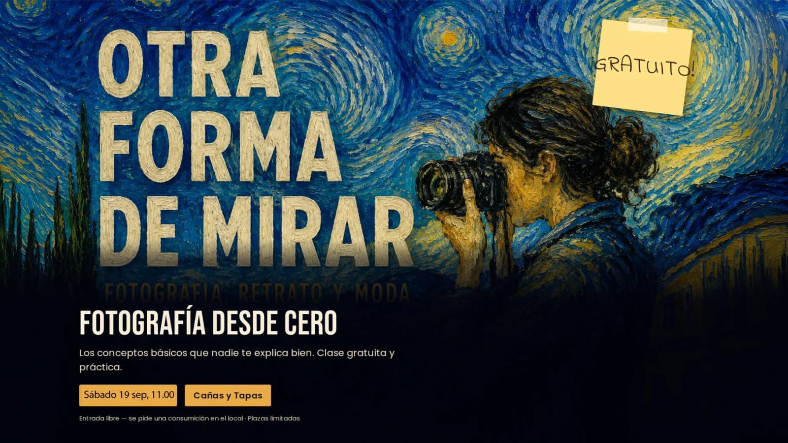 Fotografía desde cero: los conceptos básicos ( Clase gratuita )