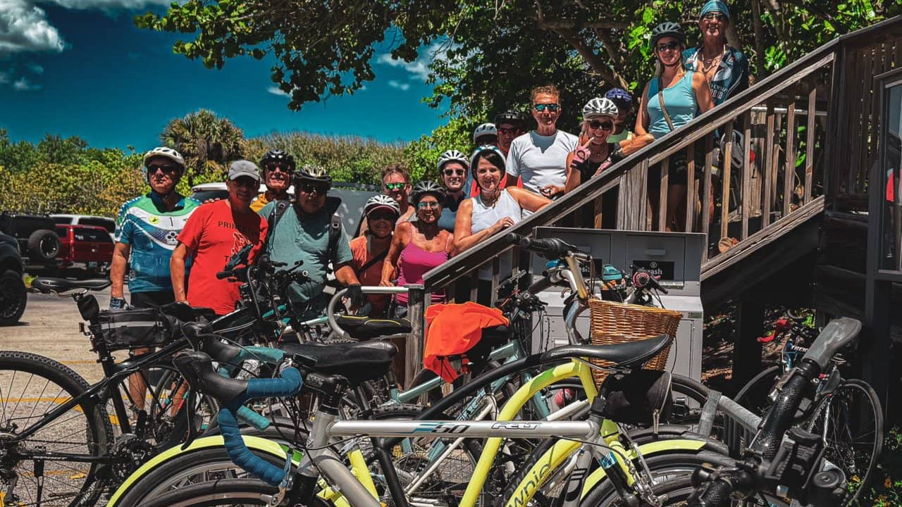 Sun Key Biscayne Bike Ride Starting at Virginia Key with Lunch Stop
